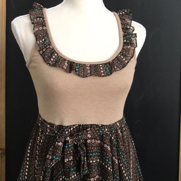 HAZEL Ribbed Tank Ruffle Dress - Picture 3 of 4